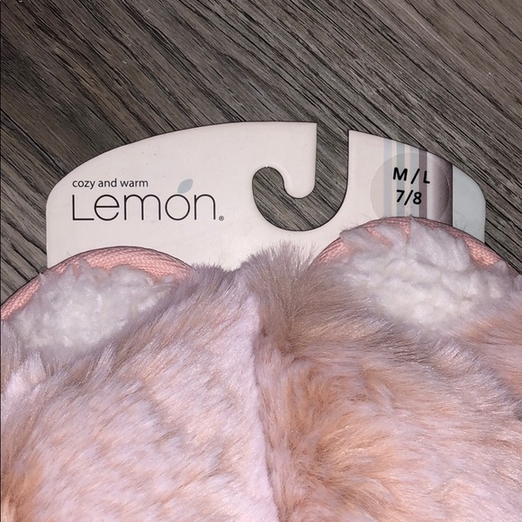 Faux Fur Criss Cross Slide Slipper from Lemon - Picture 4 of 4